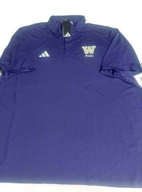 adidas Washington Huskies Ultimate365 Polo Golf Shirt Purple Sideline Mens 3XL